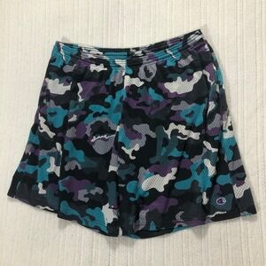 Champion 2XL‎ Mesh Shorts Camo Athletic Activewear Purple Blue White